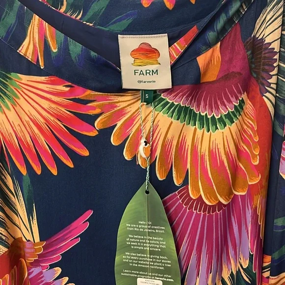 NWT Farm Rio Toucan maxi skirt - size S - Picture 2 of 5